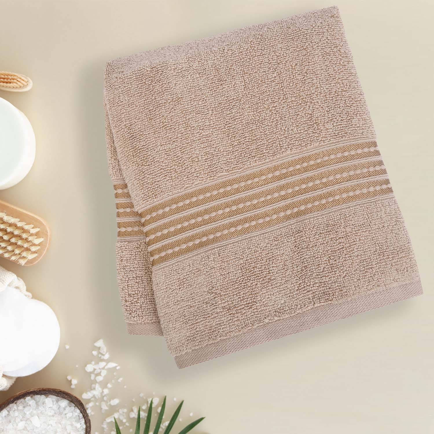 Buy Micro Cotton LuxeDry Soothe Bath Towel - Brown Bath Towels from Vaaree