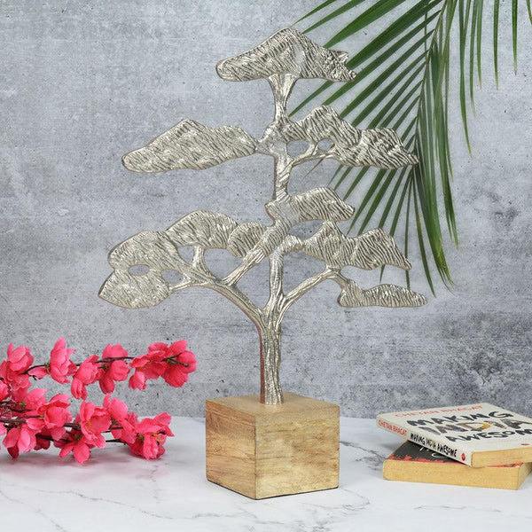 Glamo Tribal Tree Showpiece - Silver