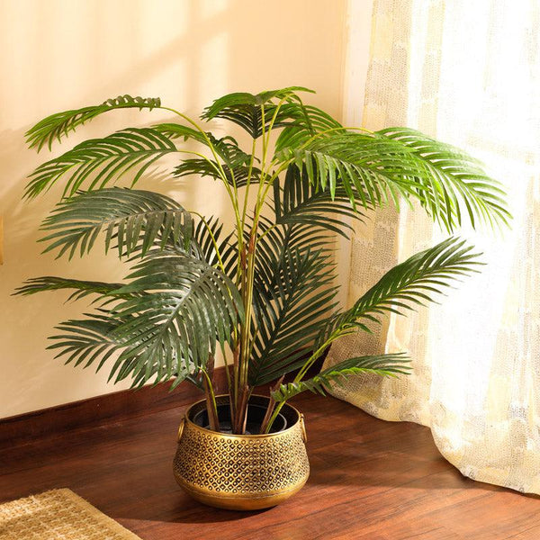 Buy Faux Realistic Areca Palm Plant With Pot - 4.3 Feet Artificial Plants from Vaaree