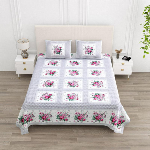 Buy Neve Floral Bedsheet - Pink Bedsheets from Vaaree