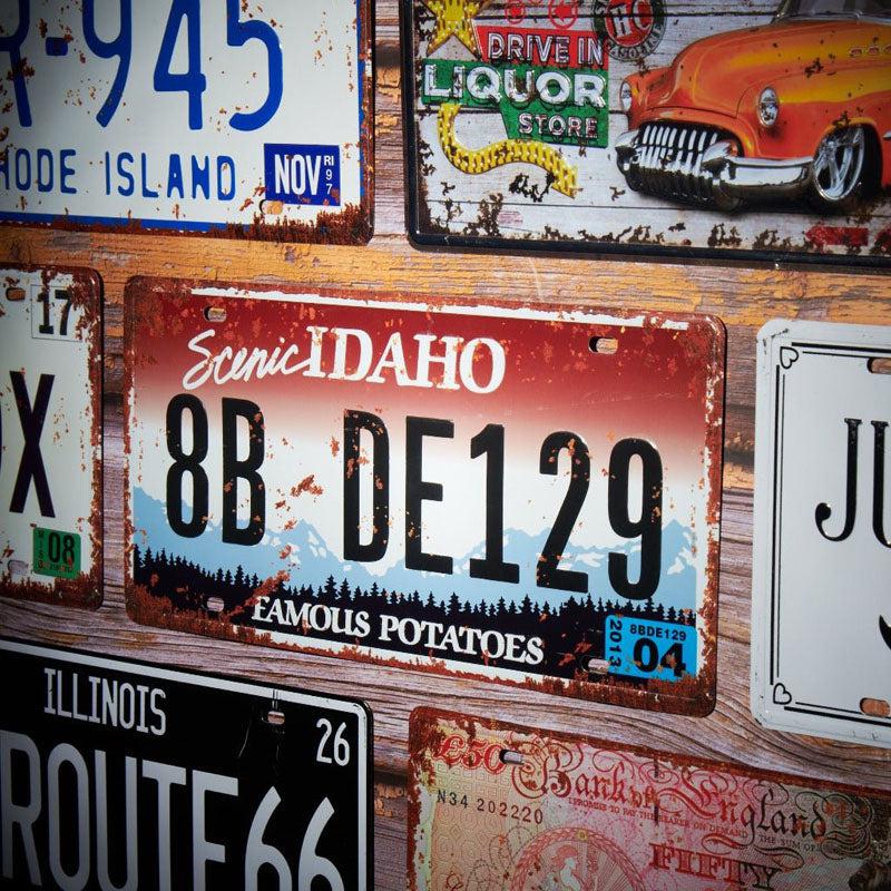 Buy Idaho 8B De129 Number Plate Wall Accent Wall Accents from Vaaree