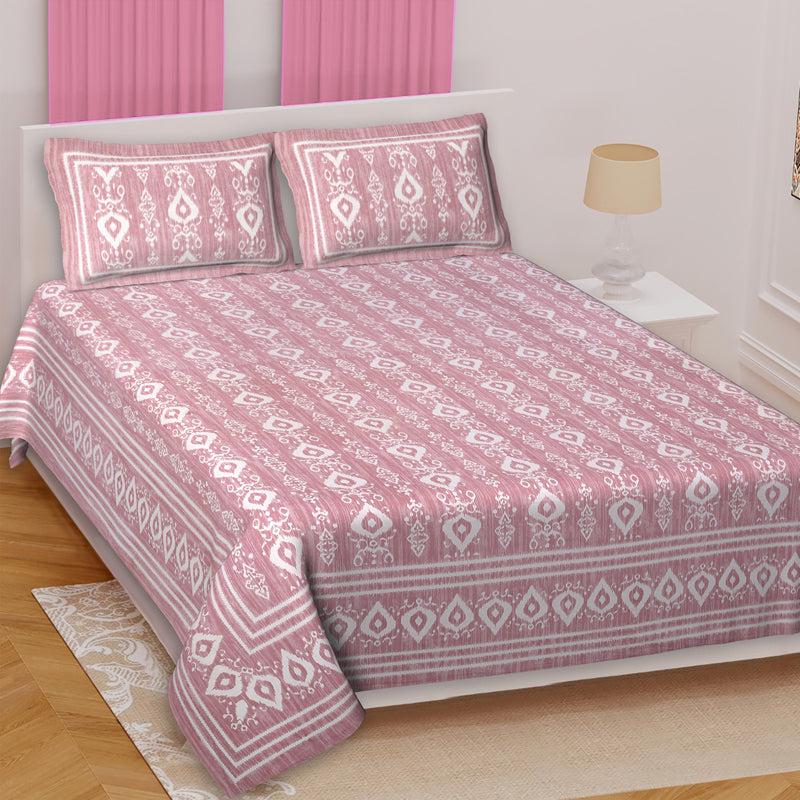 Buy Keira Ethnic Bedsheet - Pink Bedsheets from Vaaree