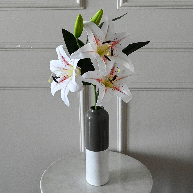 Buy Faux Everlasting Lily Flower Stick - White Artificial Flowers from Vaaree