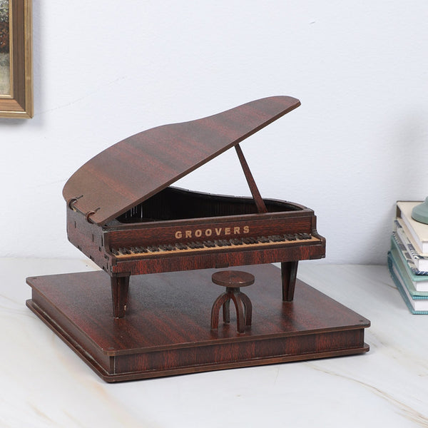 Buy Symphony Piano Showpiece - Dark Brown Showpieces from Vaaree