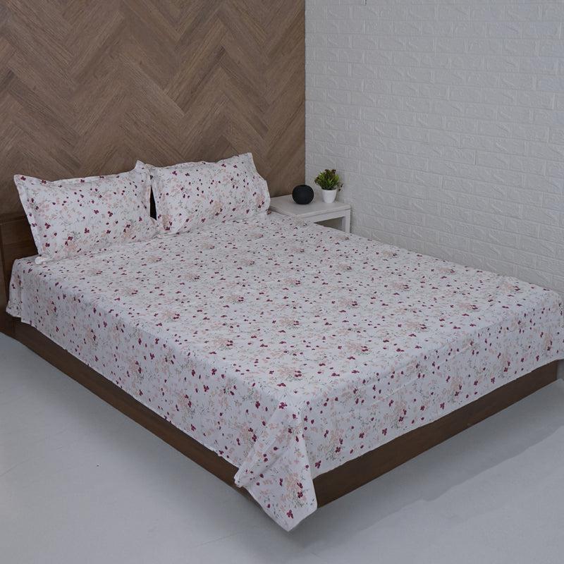 Buy Vishva Floral Bedsheet - Pink Bedsheets from Vaaree