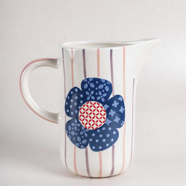 Buy Adula Floral Handpainted Pitcher - 500 ML Jug from Vaaree