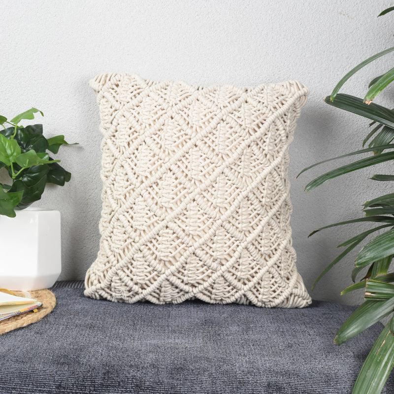 Buy Quva Macrame Cushion Cover Cushion Covers from Vaaree