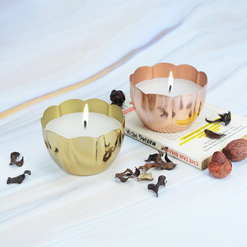 Buy Phool Vanilla Scented Festive Tealight Candle - Set Of Two Candles from Vaaree