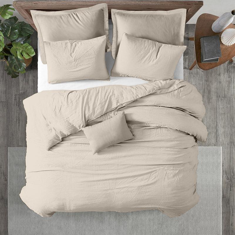 Buy Elisima Solid Duvet Cover - Ivory Duvet Covers from Vaaree