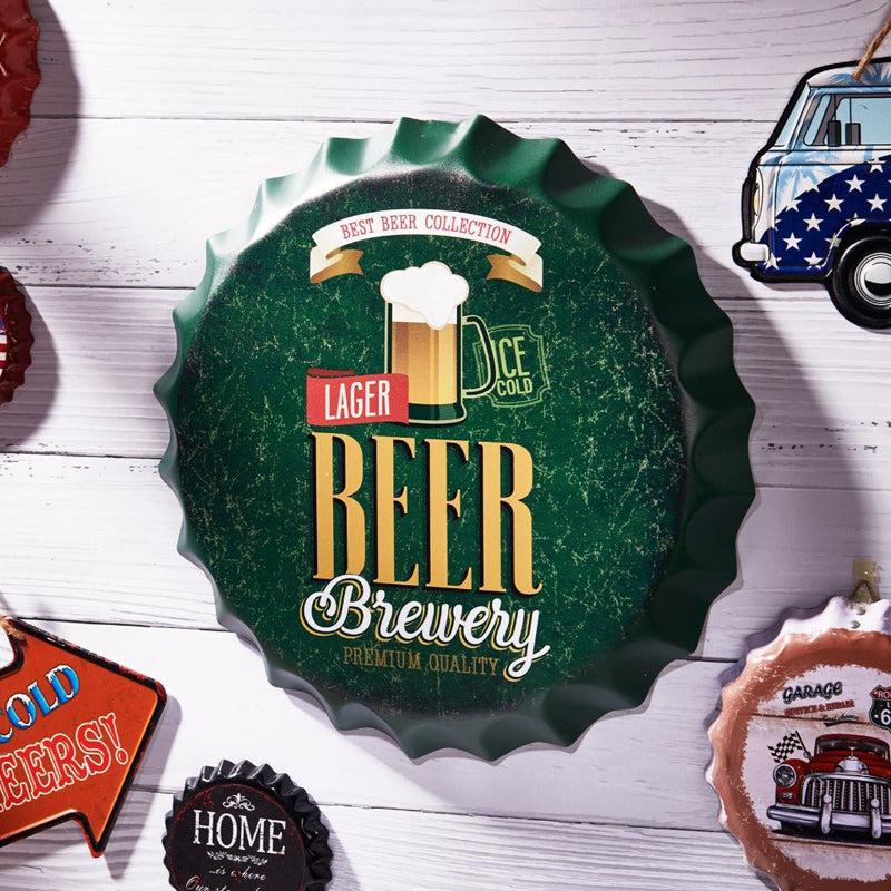 Buy Beer Brewery Bottle Cap Wall Accent Wall Accents from Vaaree