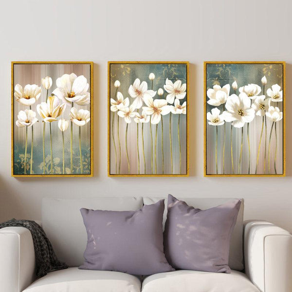 Buy Chineche Floral Wall Art - Set Of Three Wall Art & Paintings from Vaaree