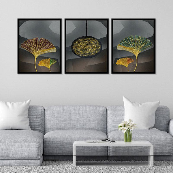 Buy Fleur Wall Art - Set Of Three Wall Art & Paintings from Vaaree