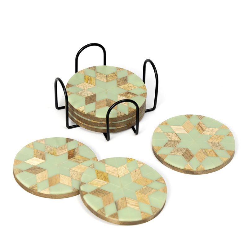 Buy Blue Star Coaster With Stand Coasters from Vaaree