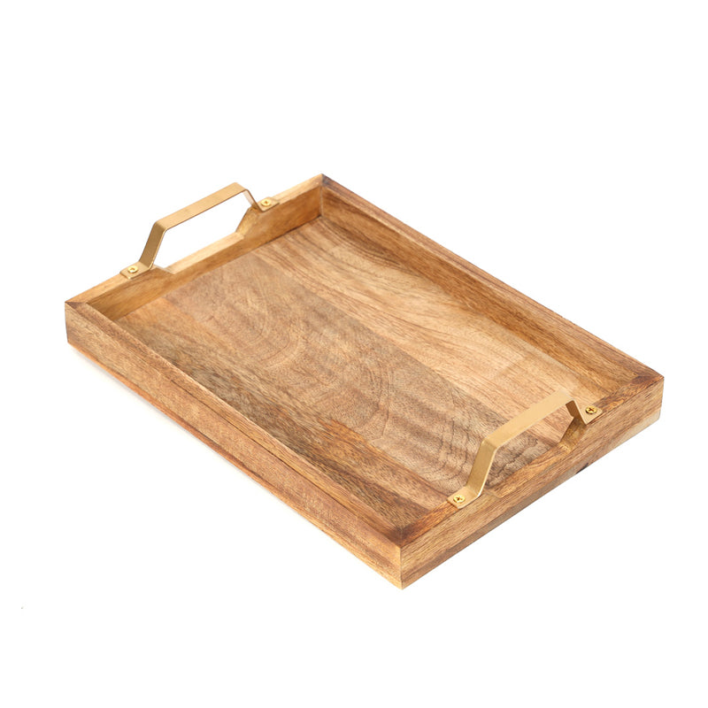 Buy Imra Mangowood Tray Serving Tray from Vaaree