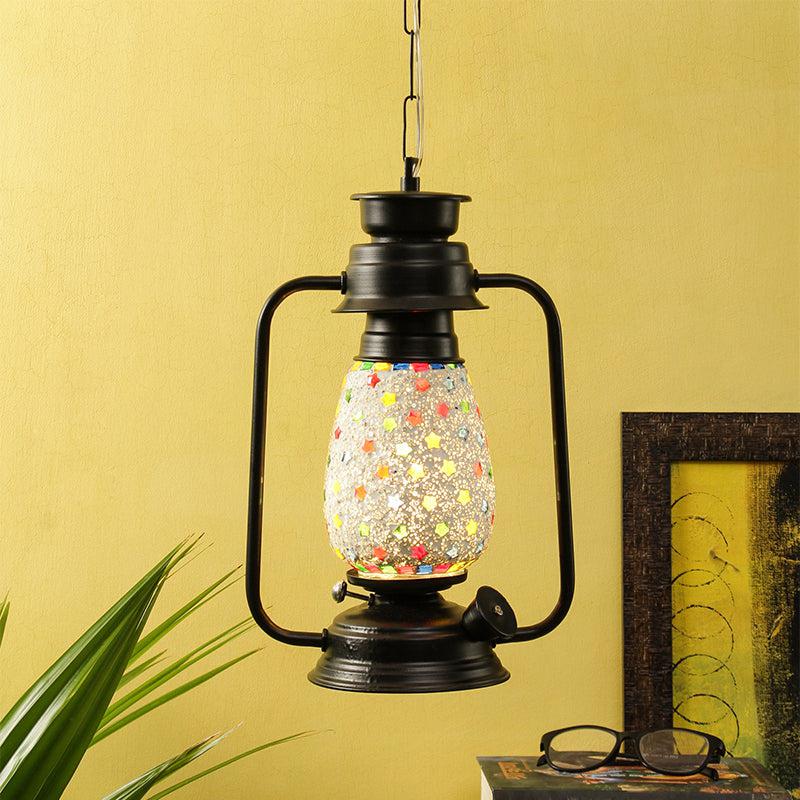 Buy Divyara Mosaic Lantern Ceiling Lamp - Black Ceiling Lamp from Vaaree