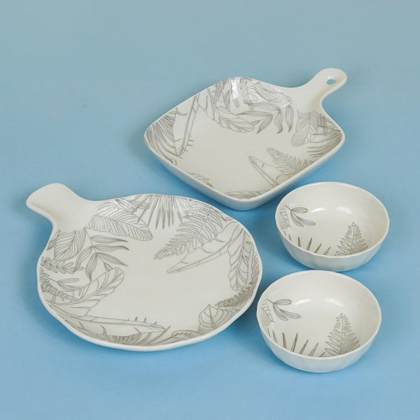 Buy Celene Chic Serving Set - Four Piece Set Dinner Set from Vaaree