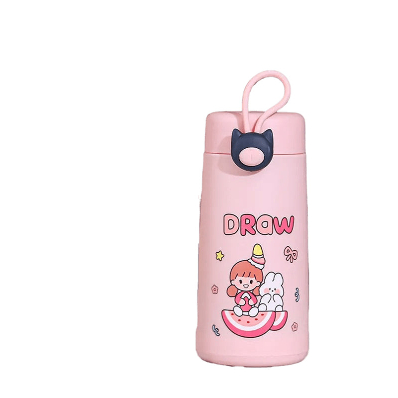 Bottle - Drow Rainbow Kids Water Bottle (300 ML) - Pink