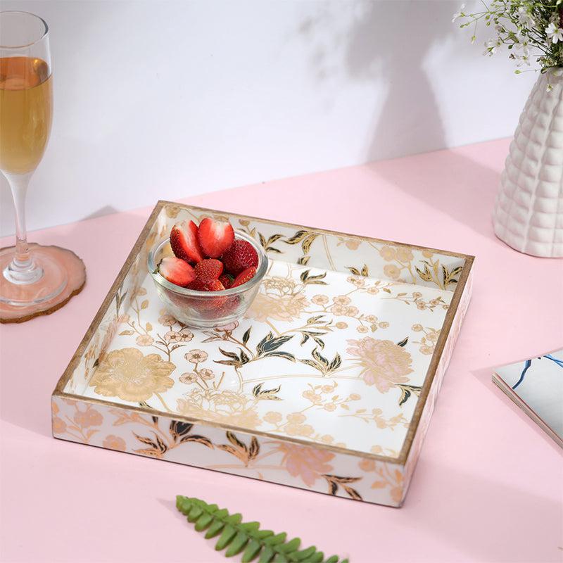 Buy Litra Floral Serving Tray Serving Tray from Vaaree