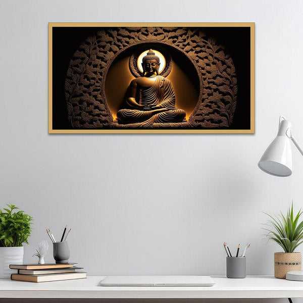 Buy Gyani Buddha Wall Painting With Frame Wall Art & Paintings from Vaaree