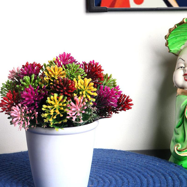 Buy Faux Bellae Flower Bunch With Pot Artificial Flowers from Vaaree