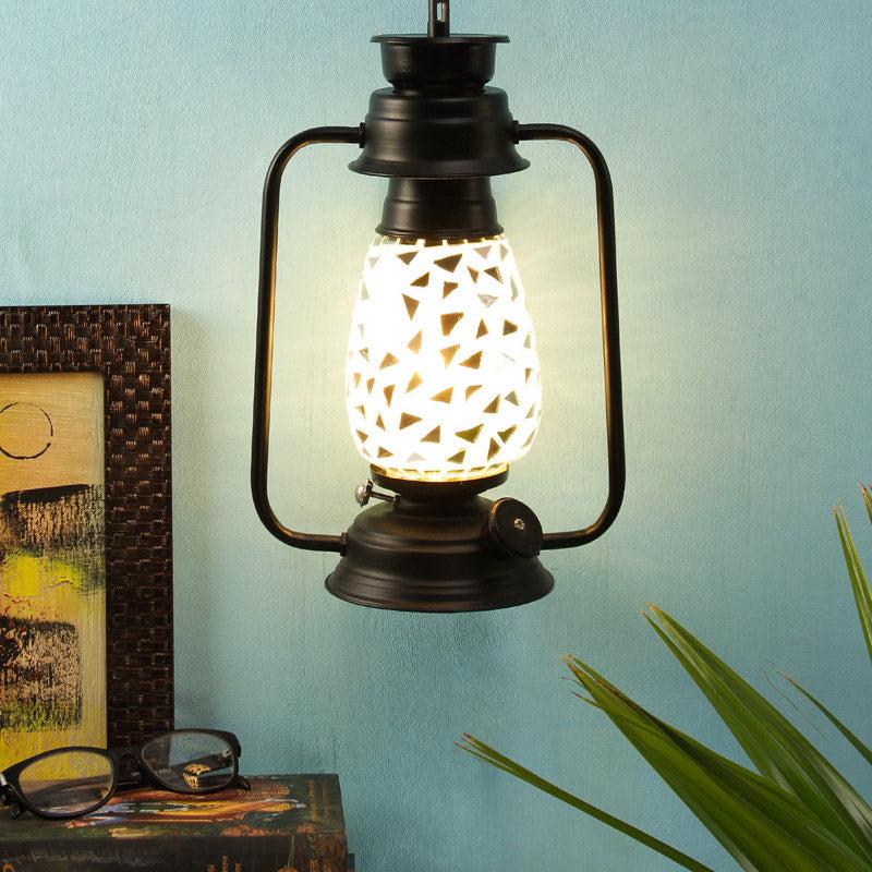 Buy Dvija Mosaic Lantern Wall Lamp - Black Wall Lamp from Vaaree