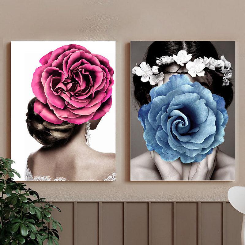 Buy Katerina Rose Wall Art - Set of Two Wall Art & Paintings from Vaaree