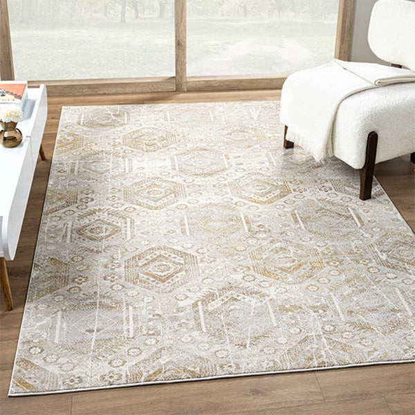 Buy Letti Abstract Carpet - Beige Carpet from Vaaree