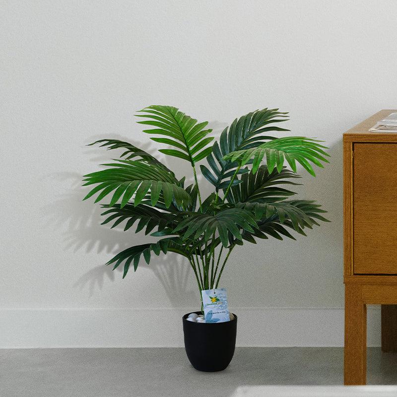 Buy Faux Everlasting Areca Palm Plant With Pot - 58 Cms Artificial Plants from Vaaree