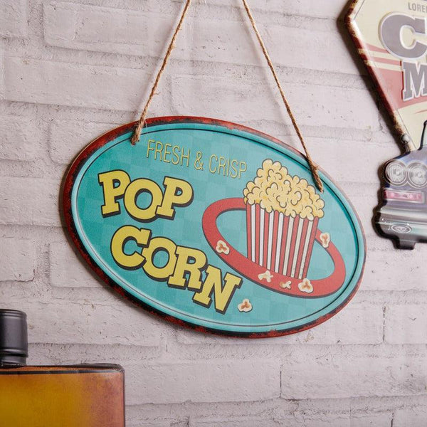 Fresh & Crisp Popcorn Metal Wall Accent