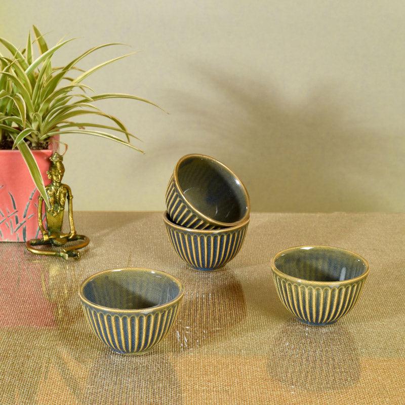 Buy Melna Ceramic Serving Bowl (150 ML) - Set of Four Bowl from Vaaree