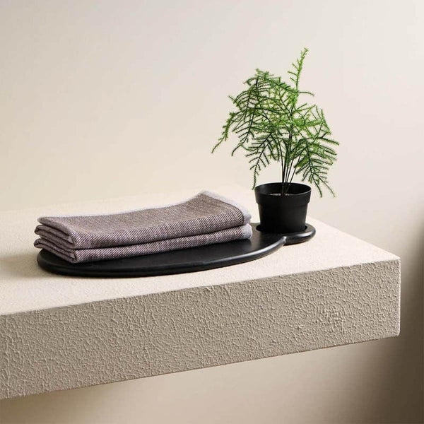 Buy Pure Eartha Bamboo Hand Towel (Grey) - Set Of Two Hand & Face Towels from Vaaree