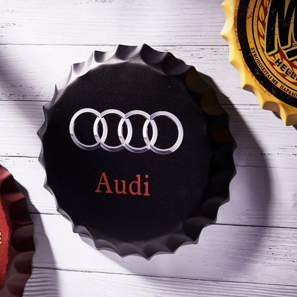 Audi Bottle Cap Wall Accent