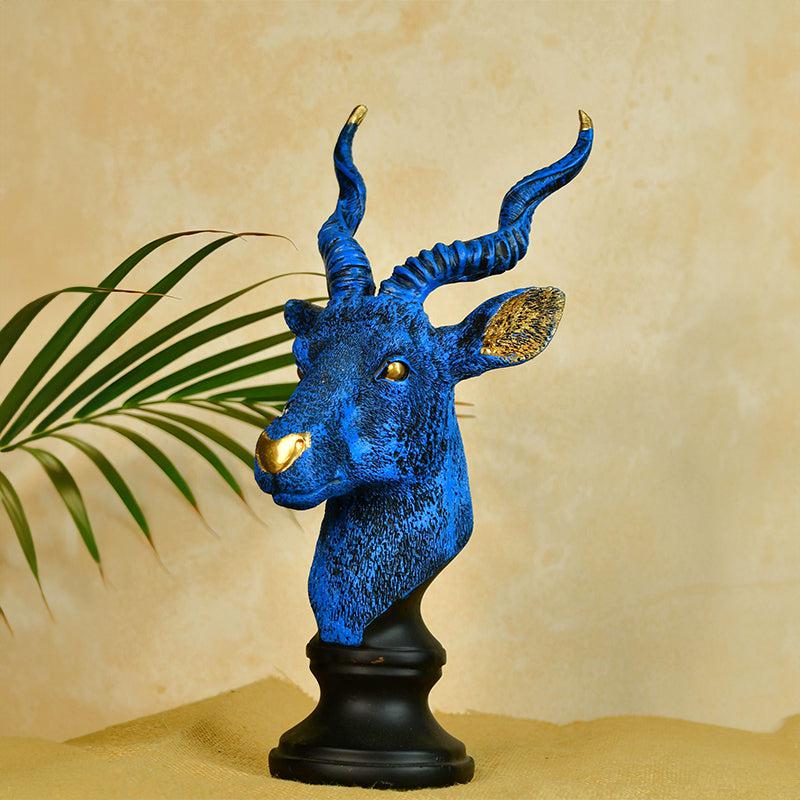 Buy Cobalt Mountain Goat Showpiece Showpieces from Vaaree