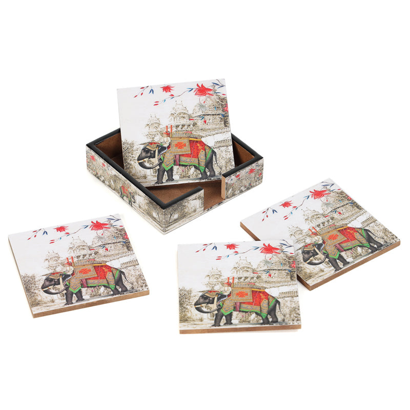 Buy Mughal Serenade Coaster - Set Of Four Coasters from Vaaree