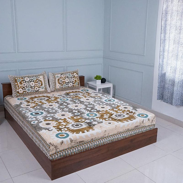 Buy Harpal Ethnic Bedsheet Bedsheets from Vaaree