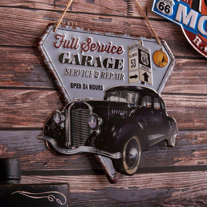 Buy Full Service Garage Metal Wall Accent Wall Accents from Vaaree