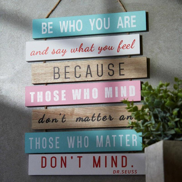 Be Who You Are Motivational Quote Wall Accent