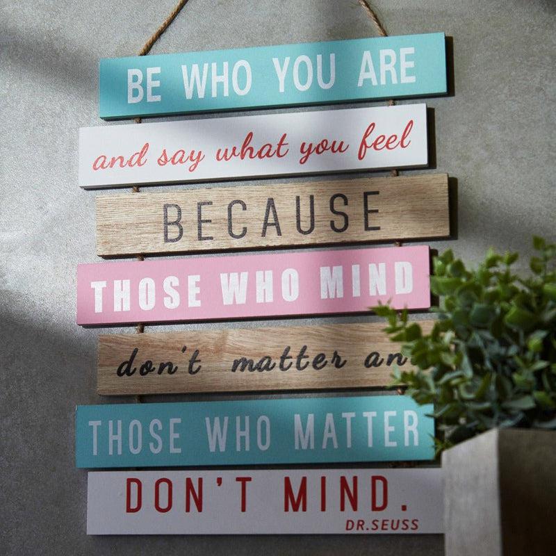 Buy Be Who You Are Motivational Quote Wall Accent Wall Accents from Vaaree