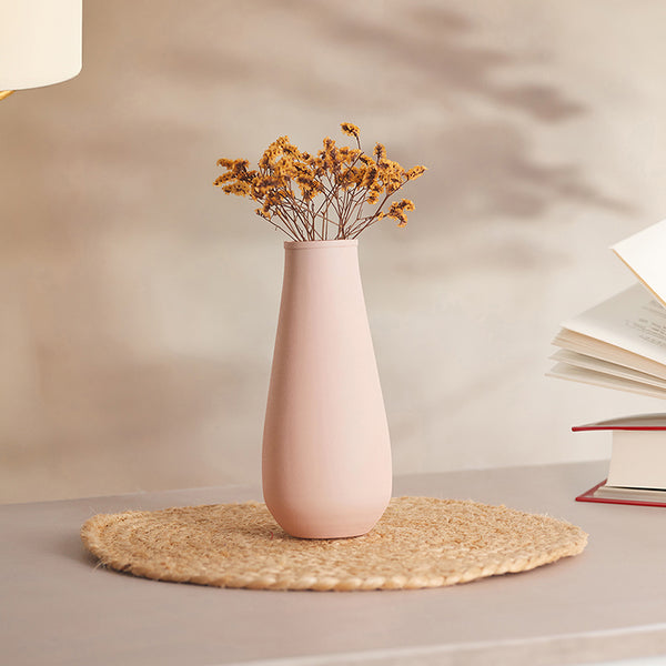 Buy Nature Nelsa Vase - Peach Vase from Vaaree