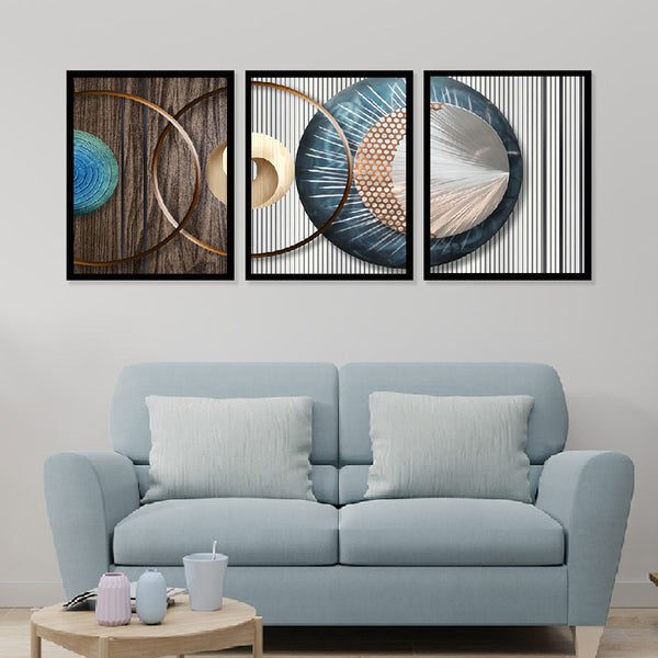 Buy Anouk Wall Art - Set Of Three Wall Art & Paintings from Vaaree