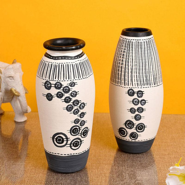 Buy Vishaka Terracotta Vase - Set of Two Vase from Vaaree