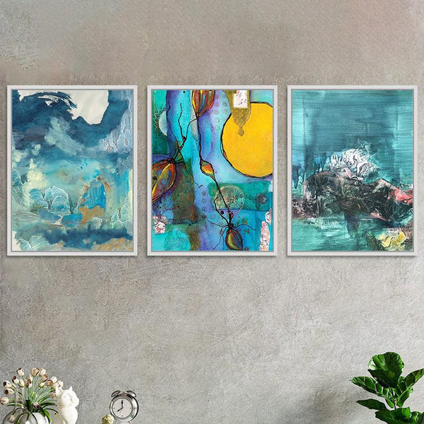 Buy Mintera Wall Art - Set Of Three Wall Art & Paintings from Vaaree