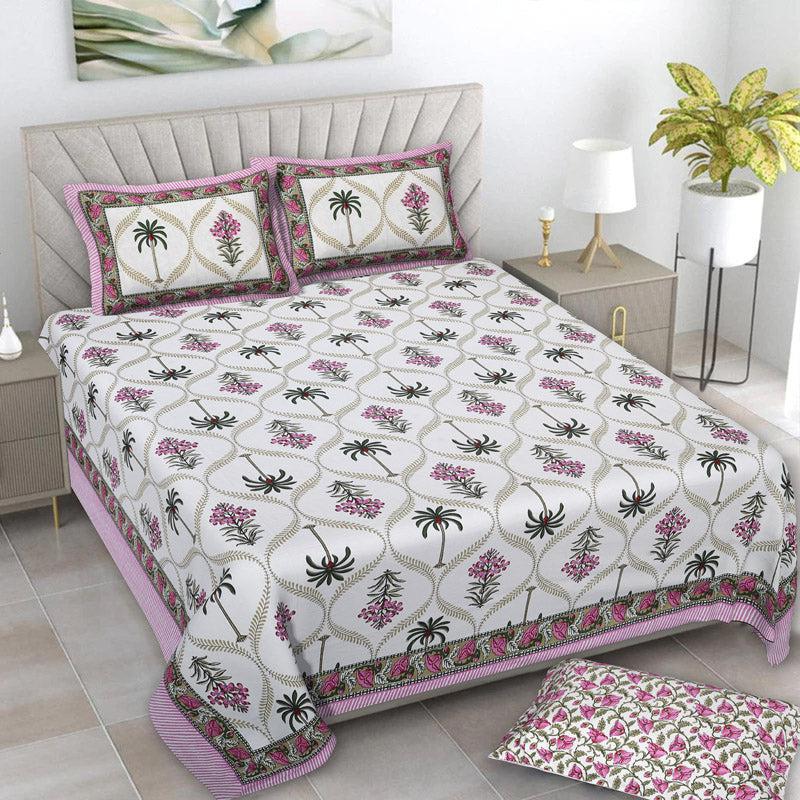 Buy Amoda Ethnic Bedsheet - Pink Bedsheets from Vaaree