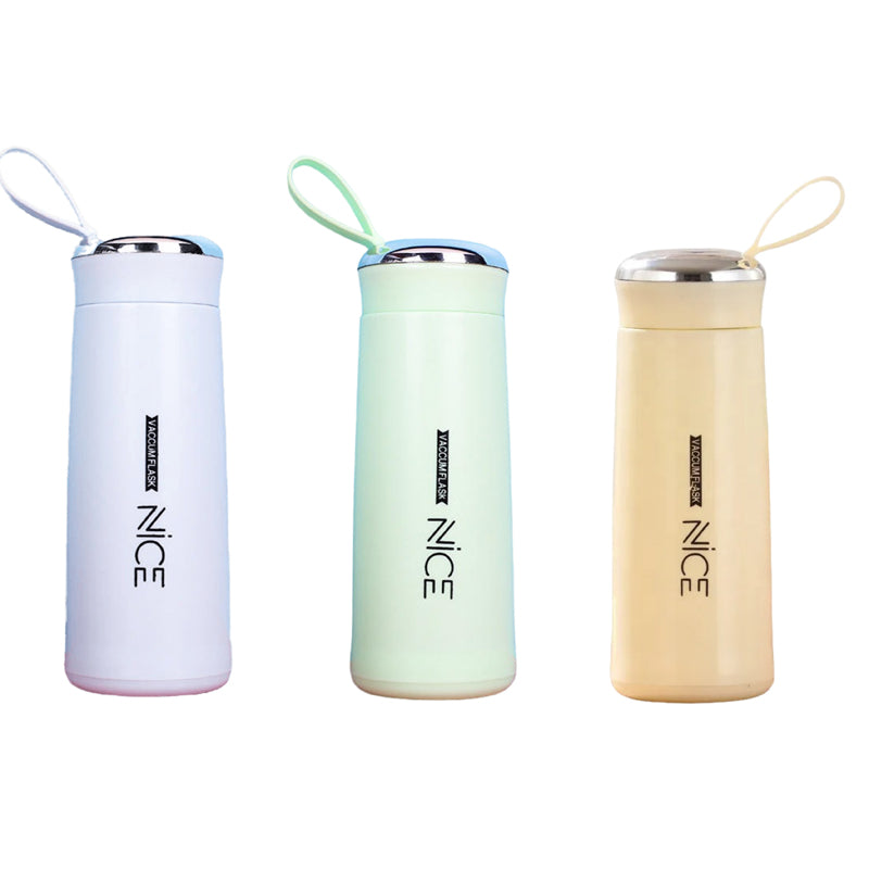 Bottle - Nice Electra 400 ML Water Bottle (Blue/Green/ Beige) - Set Of Three