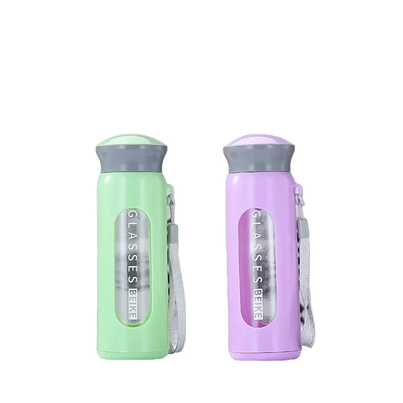 Buy Bunny Peak 340 ML Kids Water Bottle (Brown & Grey) - Set Of Two Bottle from Vaaree