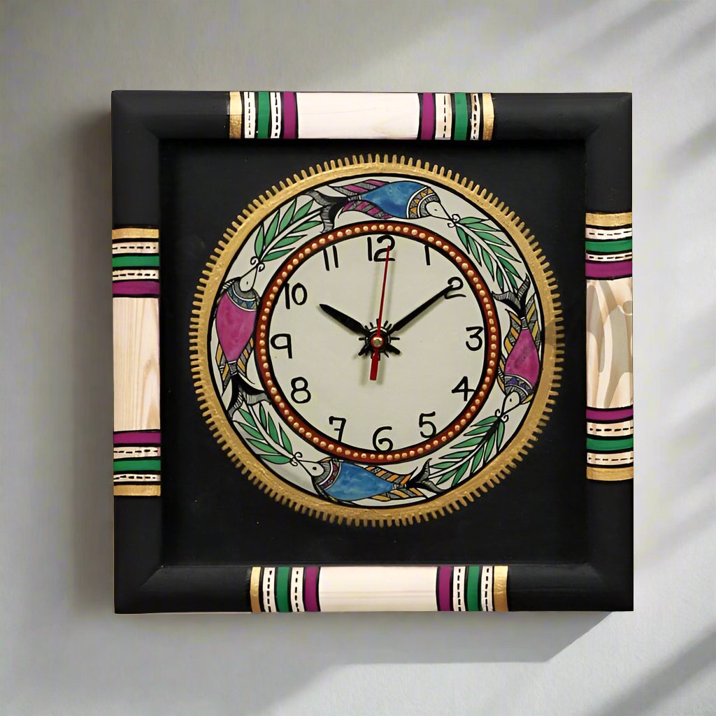 Buy Inganicio Warli Wall Clock Wall Clock from Vaaree