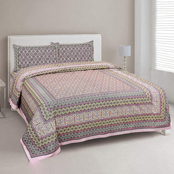 Buy Amritasha Ethnic Bedsheet - Multicolor Bedsheets from Vaaree