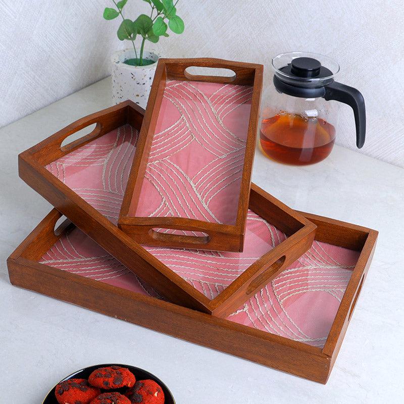 Buy Madhura Serving Tray - Set Of Three Serving Tray from Vaaree