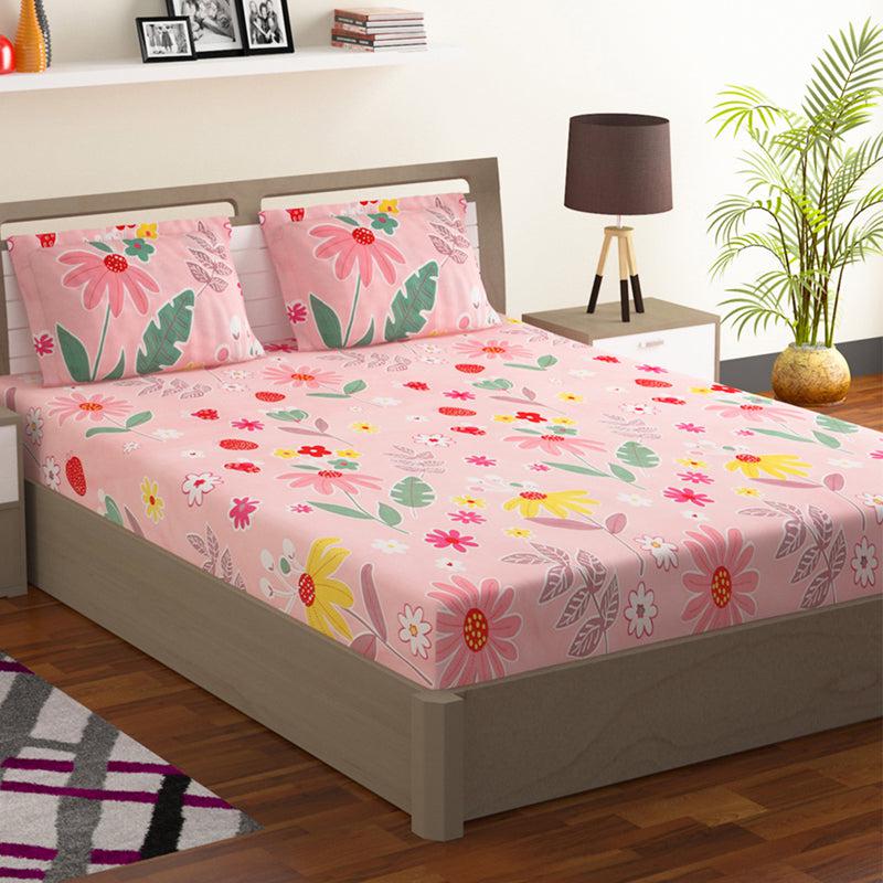 Bedsheets - Jagvi Floral Bedsheet