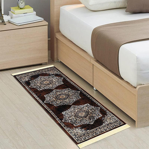 Buy Sinera Ethnic Runner Rug - Brown Runner Rug from Vaaree